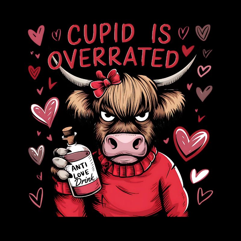 Célibataire Saint-Valentin Amour Cupidon Drôle Dicton