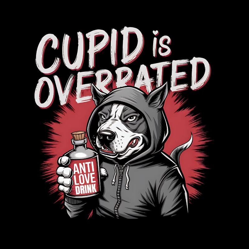 Célibataire Saint-Valentin Amour Cupidon Drôle Dicton
