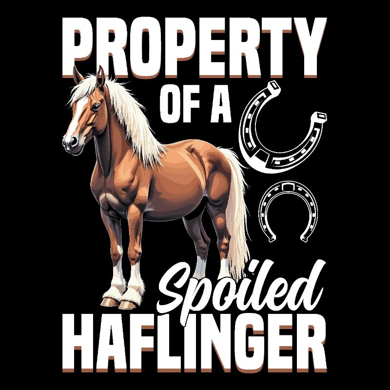 Propriété d’un cheval équestre Haflinger gâté