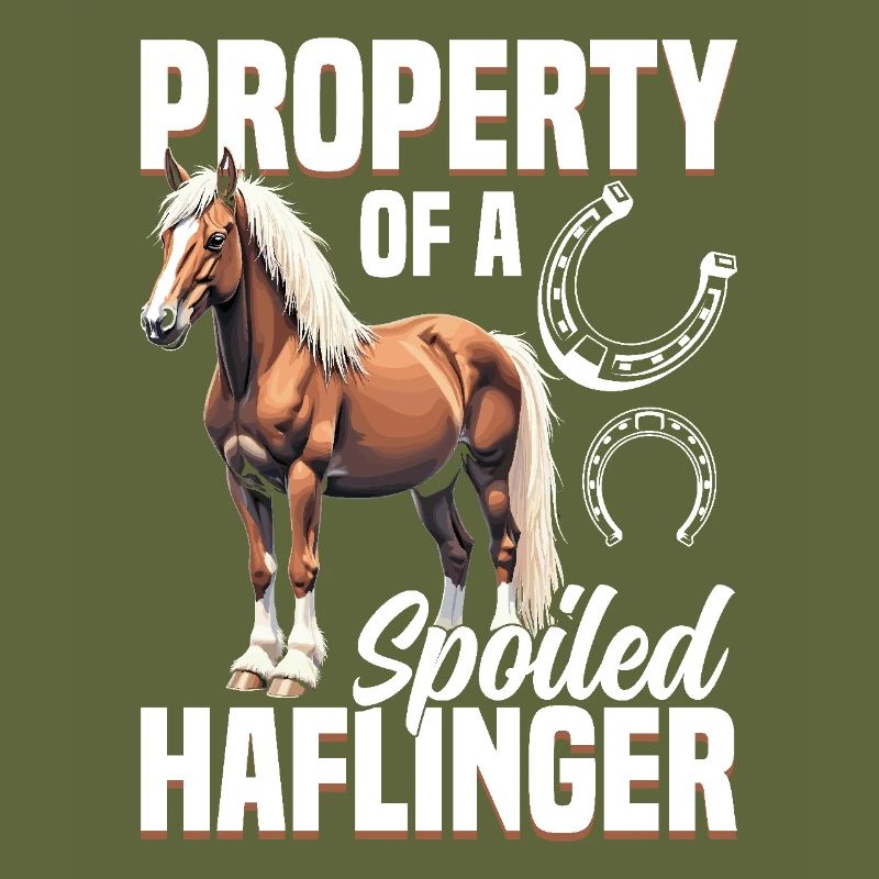 Propriété d’un cheval équestre Haflinger gâté