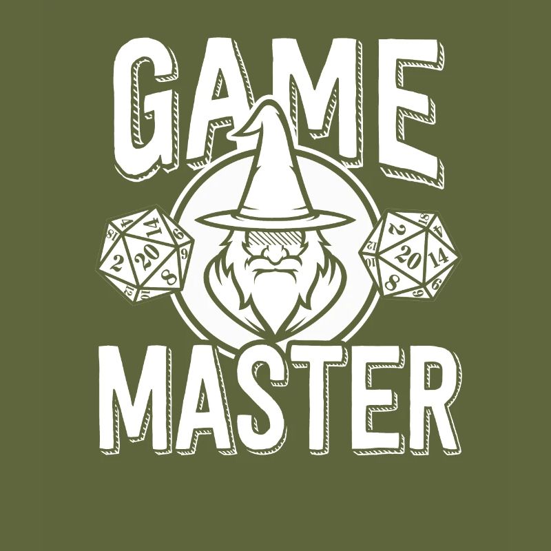Games Master Role Playing Dice Druid Wizard