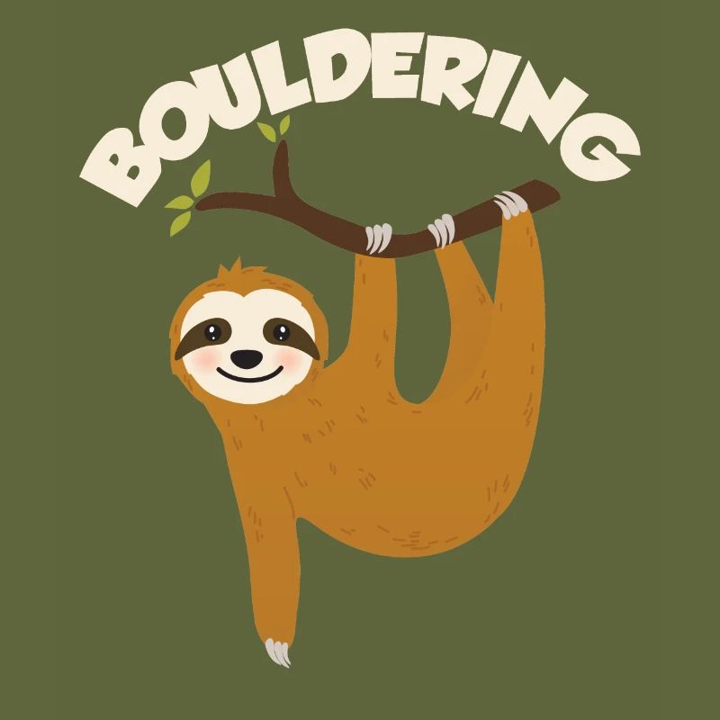 Bouldering Shirt Boulderer Sloth Gift