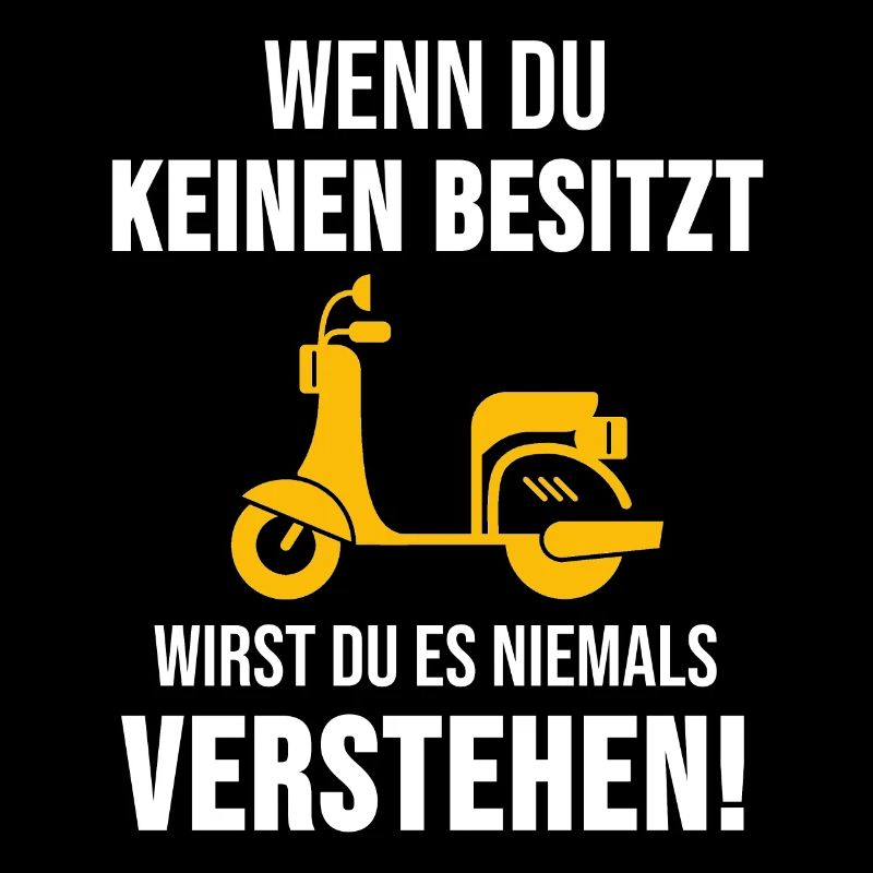 Moped Mofa Rollerfahrer Roller Motorrad Geschenk