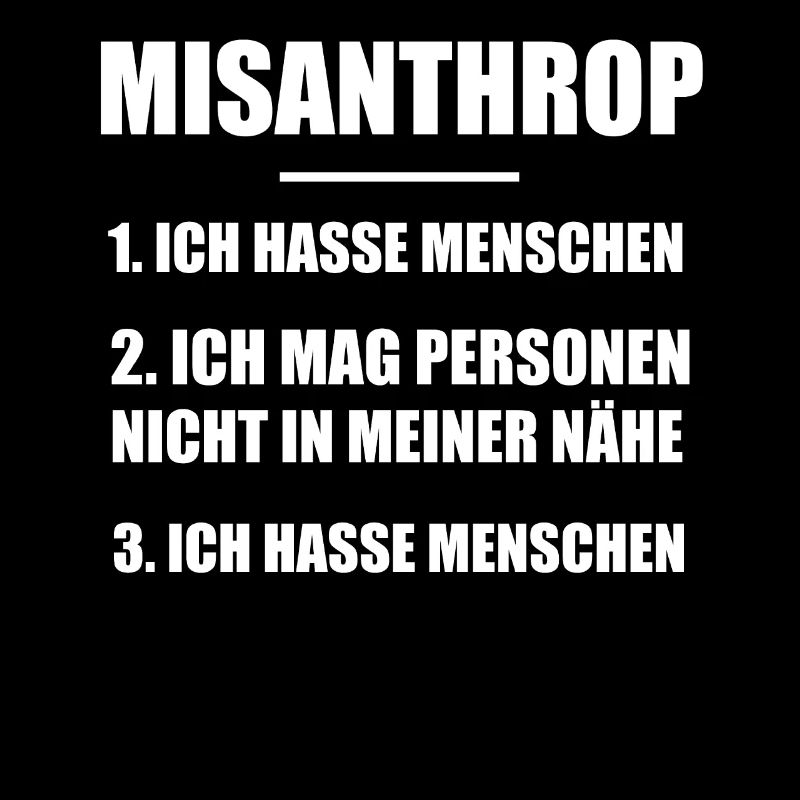 Misanthrop Misanthropie Ich Hasse Menschen