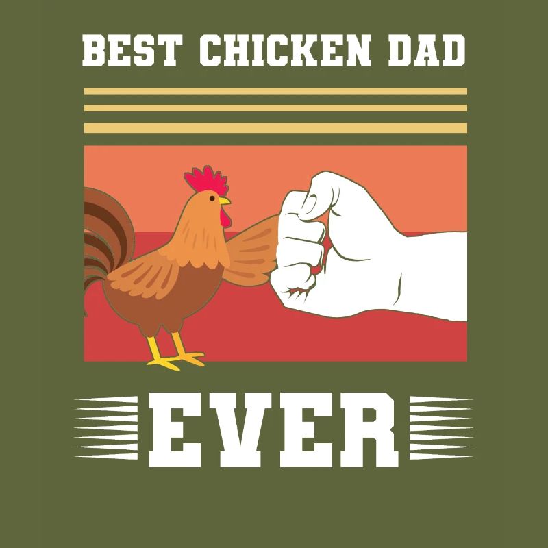 Chicken Papa Chicken Chicken Dad Gift