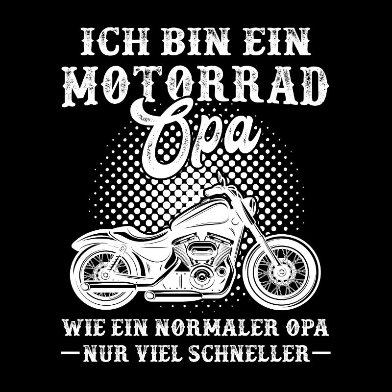 Motorrad Opa Motorradfahrer Geschenk