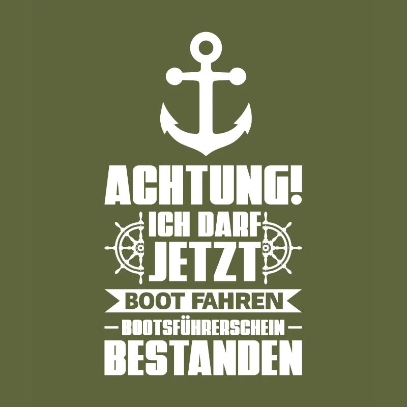 Boot Bootsführerschein Bootsfahrer Geschenk