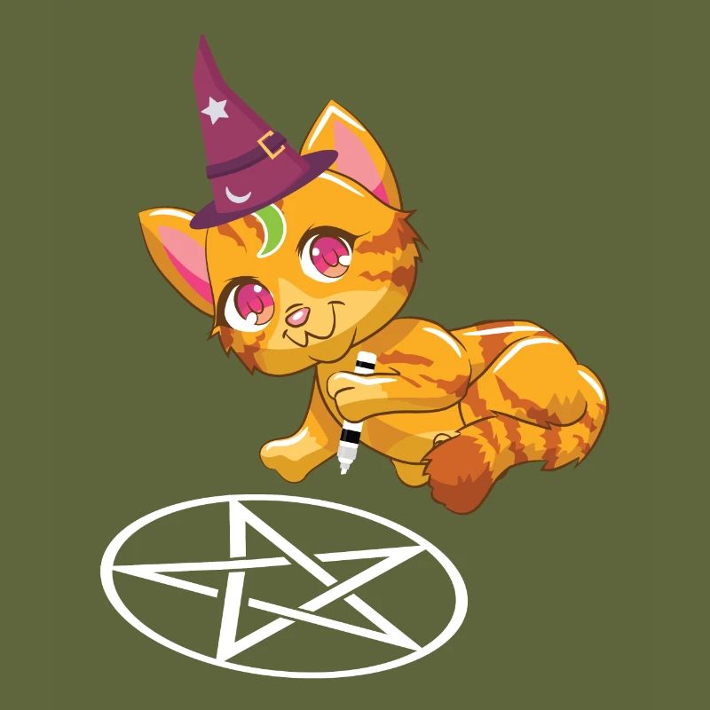 Cat Pentagram Goth-Cat Goth Gift