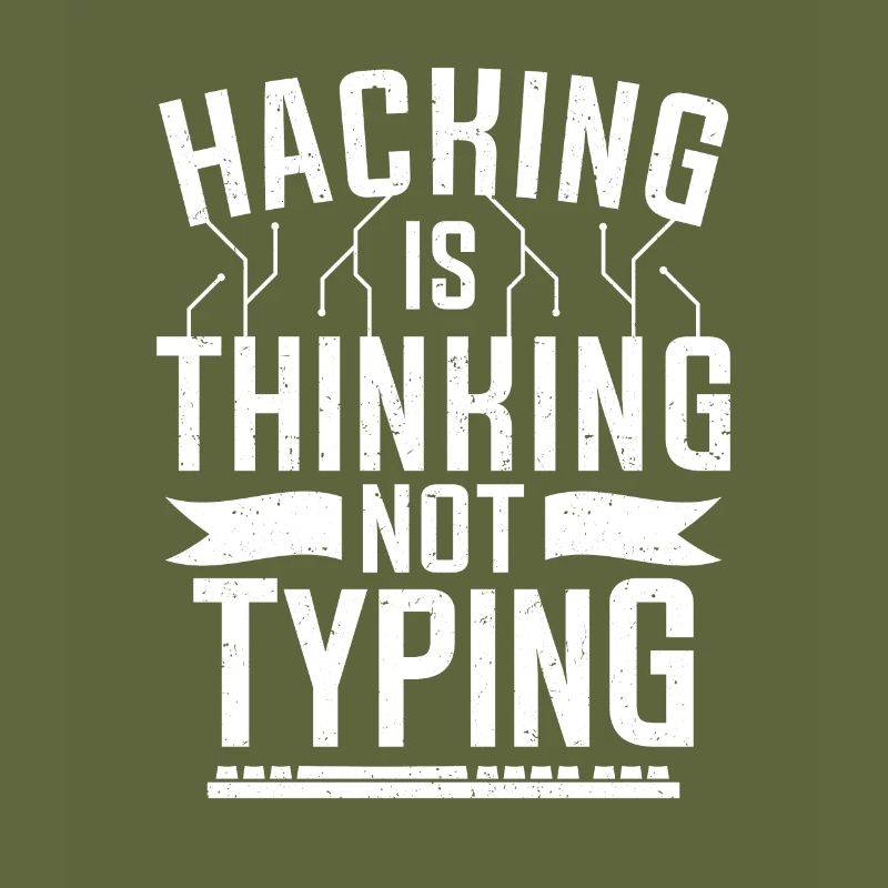 Hacking denkt computerhacker Cybersicherheit