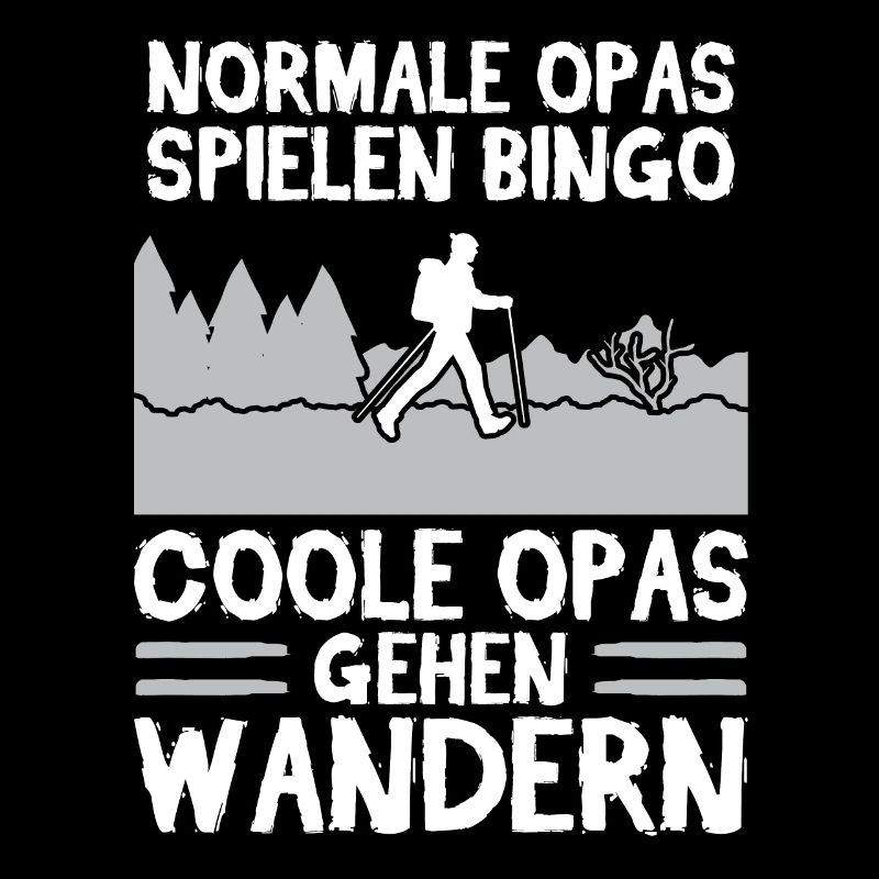 Wanderer Opa Bergsteiger Geschenk