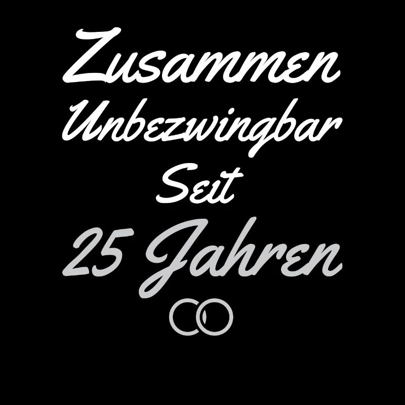 25 Jahre Ehe Ehepaar 25. Hochzeitstag Geschenk