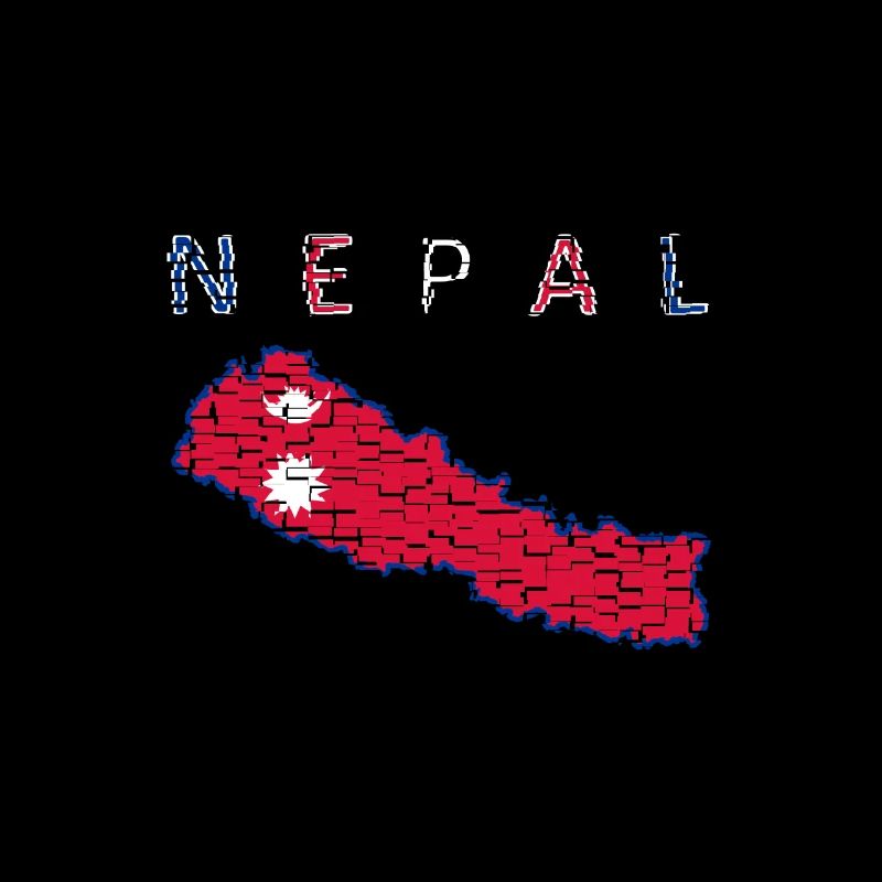 Nepal Map Flag Kathmandu Himalaya