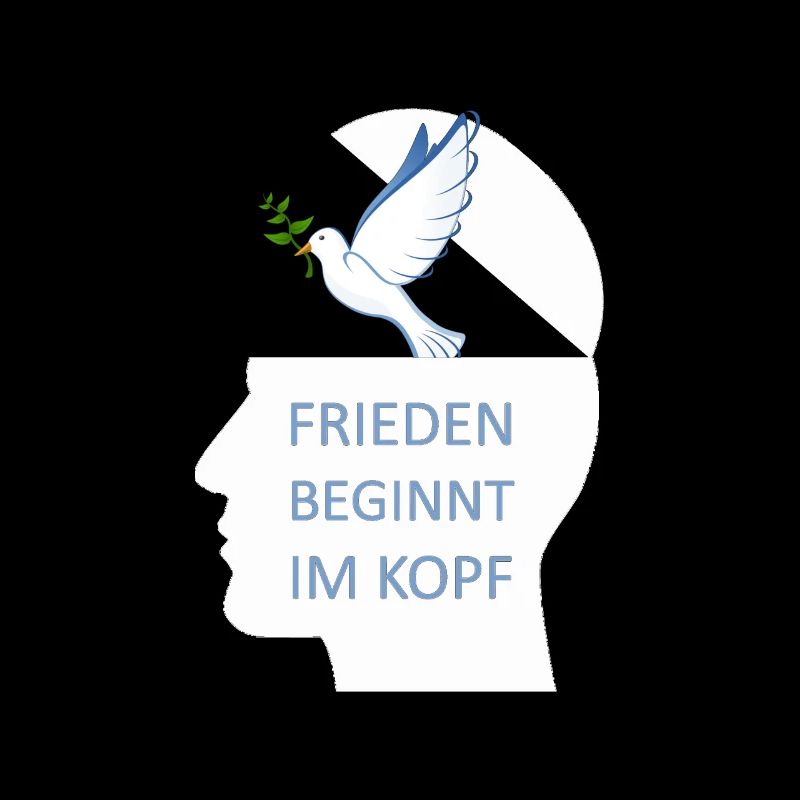 Frieden beginnt im Kopf Friedenstaube Peace