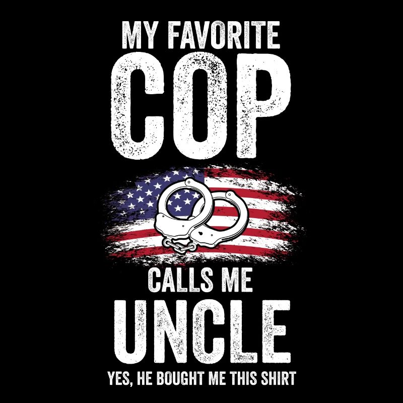 Cop Uncle Nephew Cop Uncle Family Geschenk