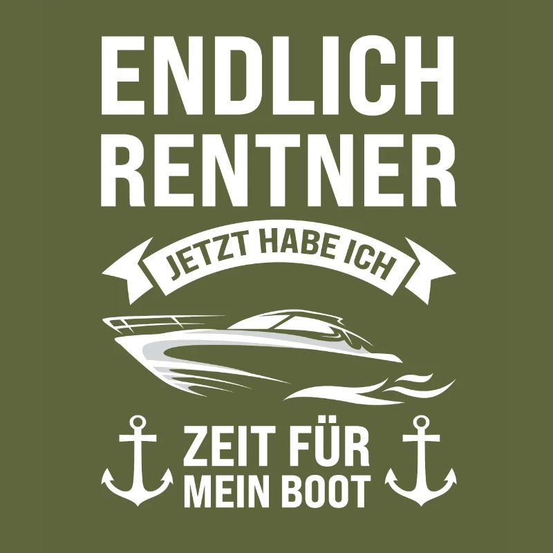 Boot Rentner Bootfahrer Geschenk