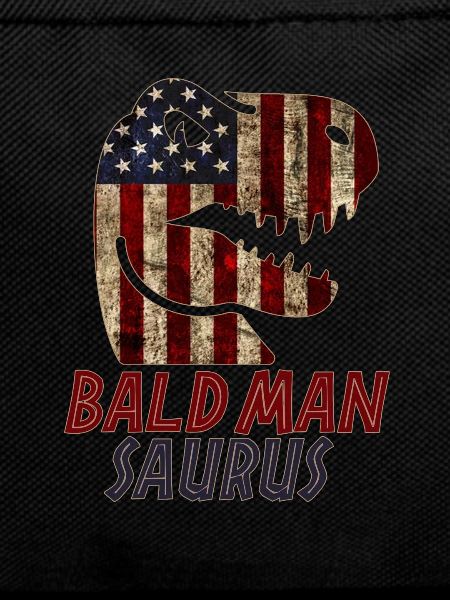 Patriotic Bald man Dinosaur