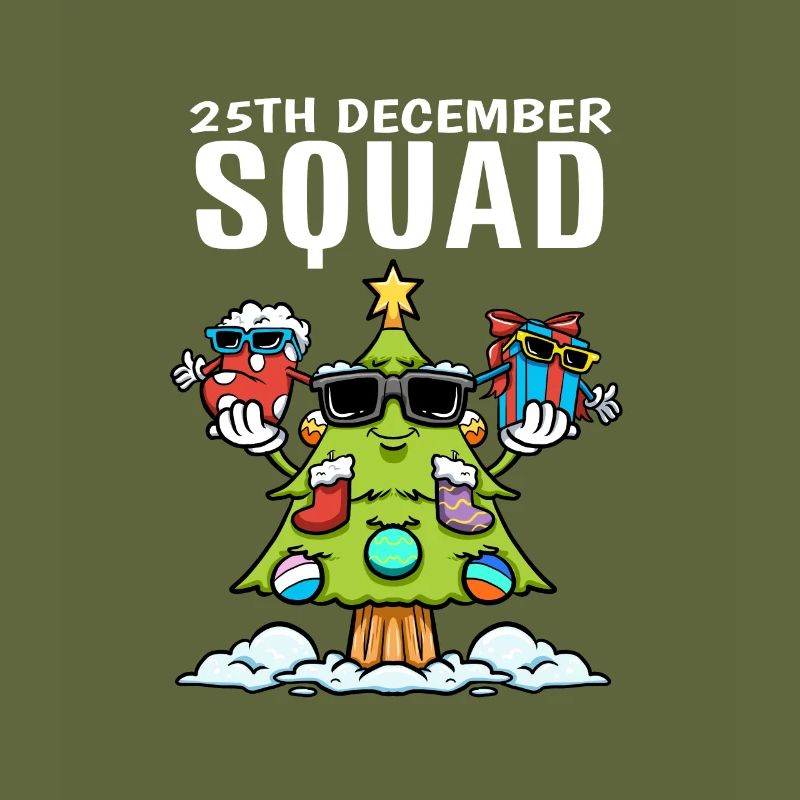 25 décembre Squad Sock Christmas Tree Gift