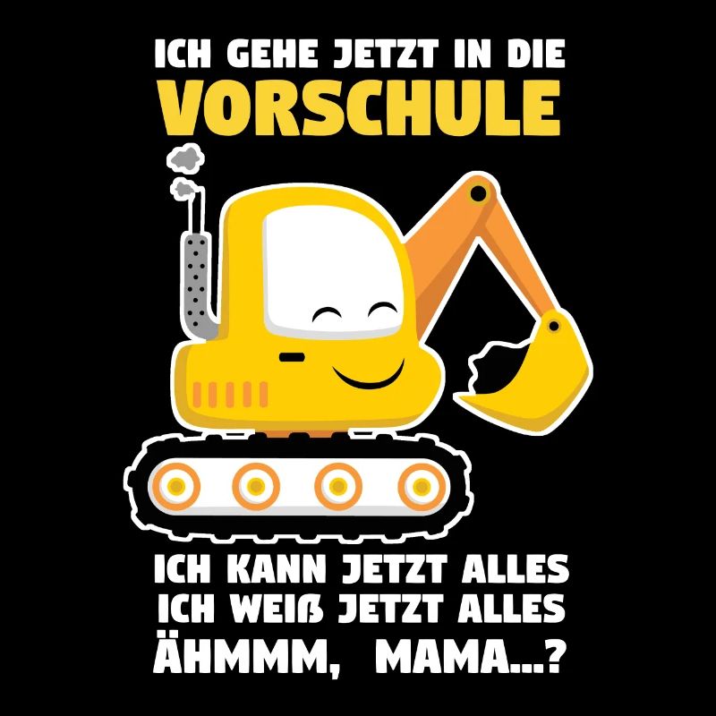 Vorschule Bagger Vorschüler Geschenk