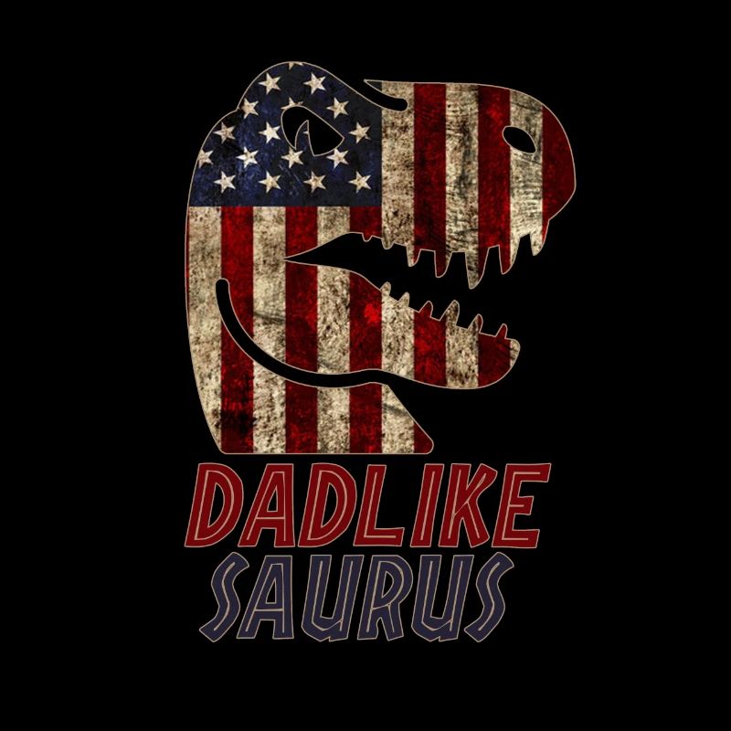 Patriotic Dadlike Dinosaur