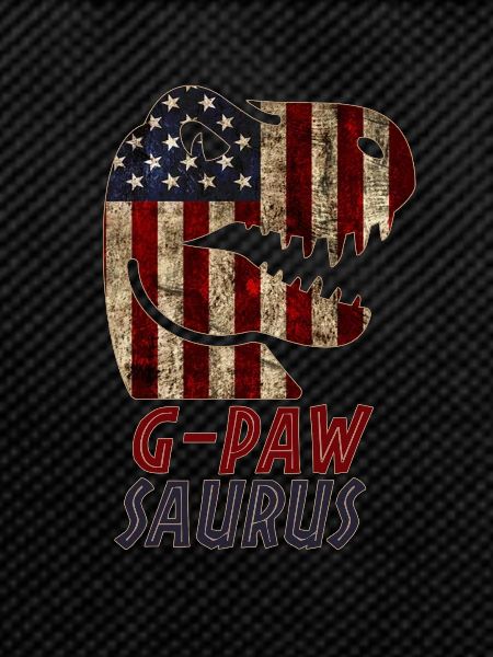 Patriotic G-Paw Dinosaur