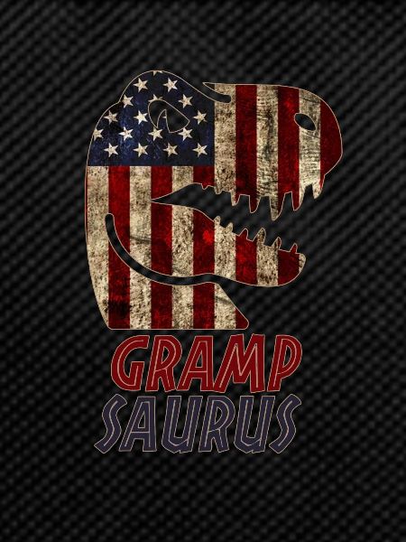 Patriotic Gramp Dinosaur