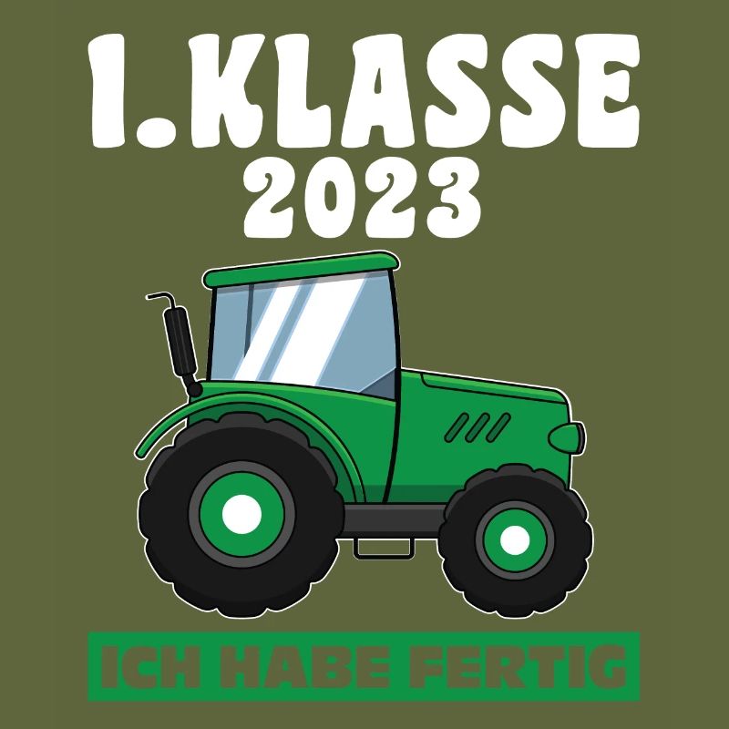1.Klasse 2023 Traktor Schulanfänger Geschenk