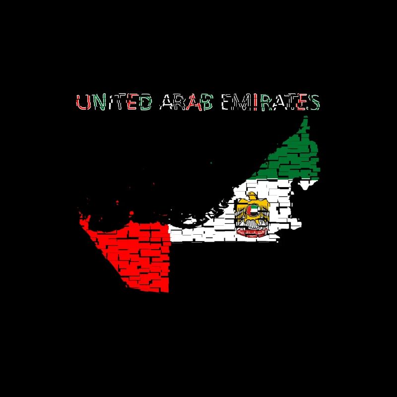 Émirats arabes unis Carte Drapeau EAU Dubaï