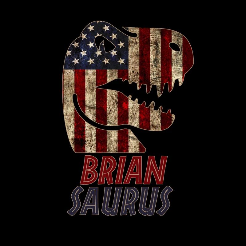 Patriotic Brian Dinosaur Briansaurus