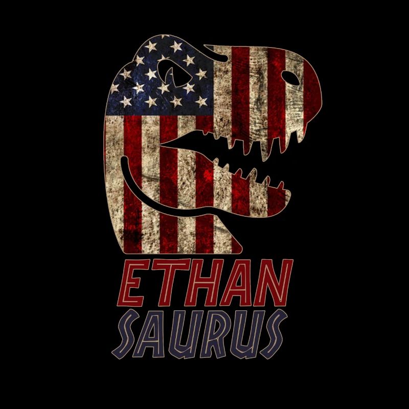 Patriotique Ethan Dinosaure Ethansaurus