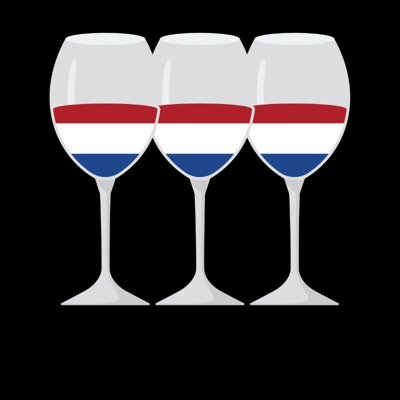 Drapeau Verre de vin Drapeau Pays-Bas Cadeau