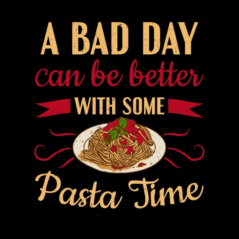 Ein schlechter Tag kann mit etwas Pasta-Pasta besser sein