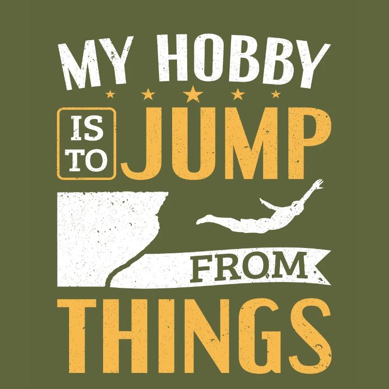 Mon passe-temps est de sauter des choses Cliff Jumping