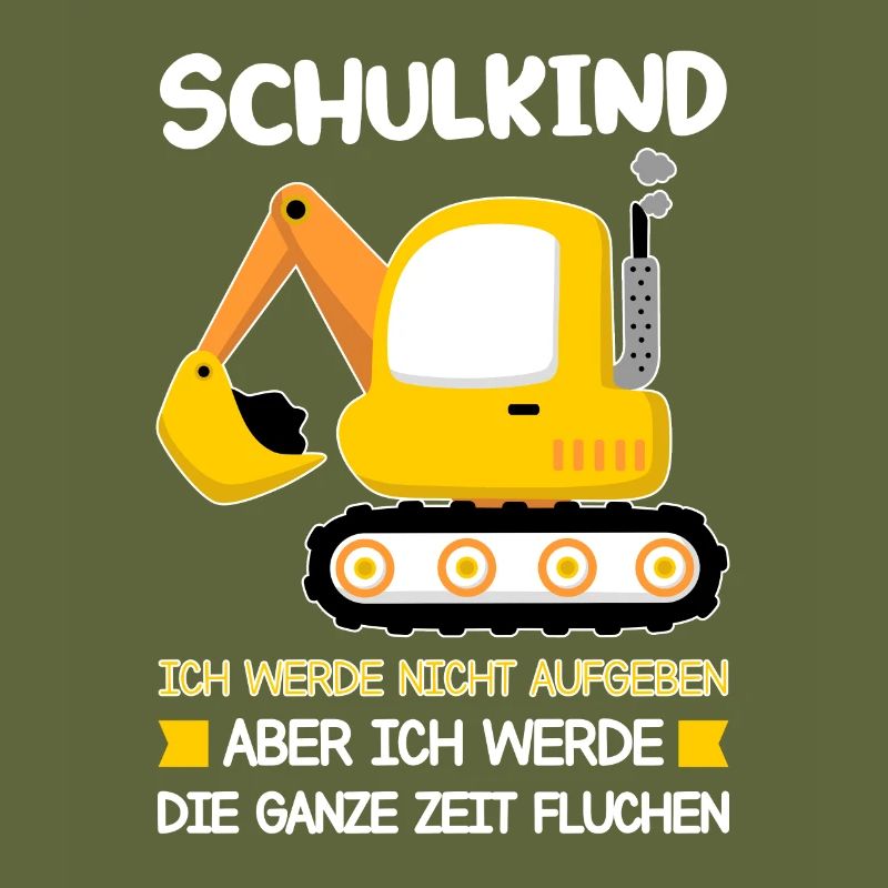 Schulkind Bagger Einschulung Geschenk