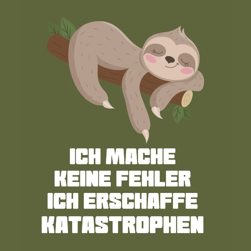 Faultier Sarkasmus Schwarzer Humor Geschenk