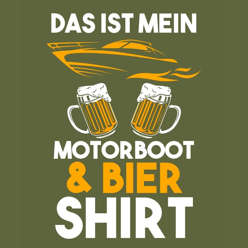 Motorboot Bier Bootfahren Geschenk