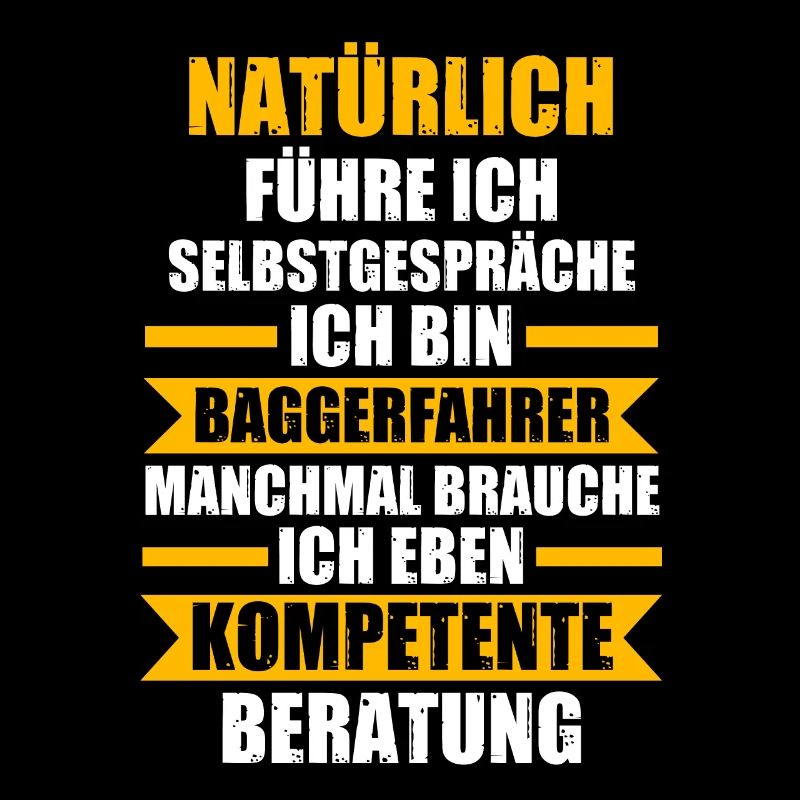 Baggerfahrer Job Baumaschine Geschenk