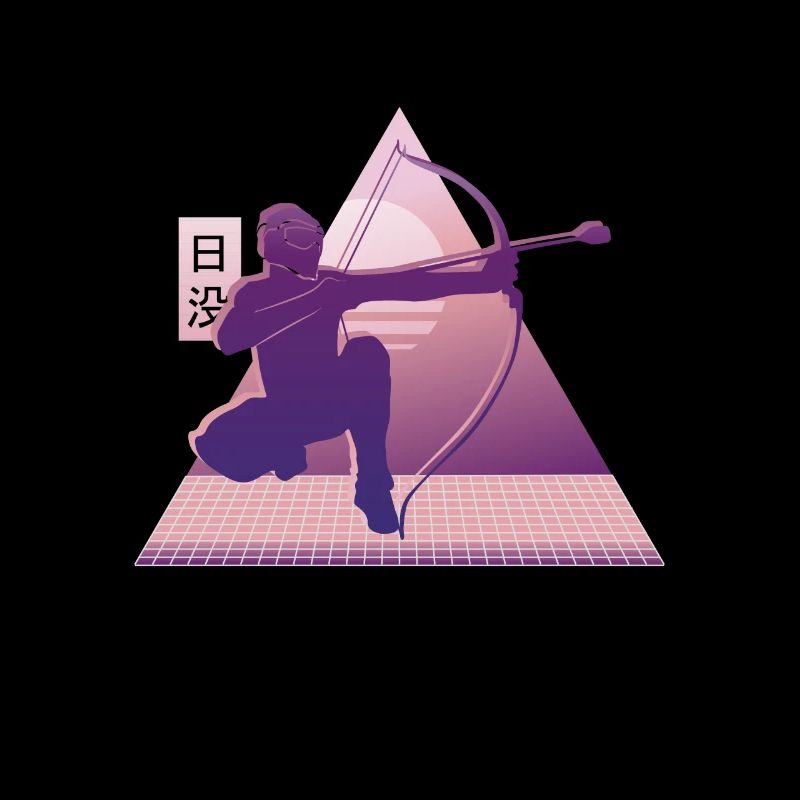 Balise fléchée Vaporwave