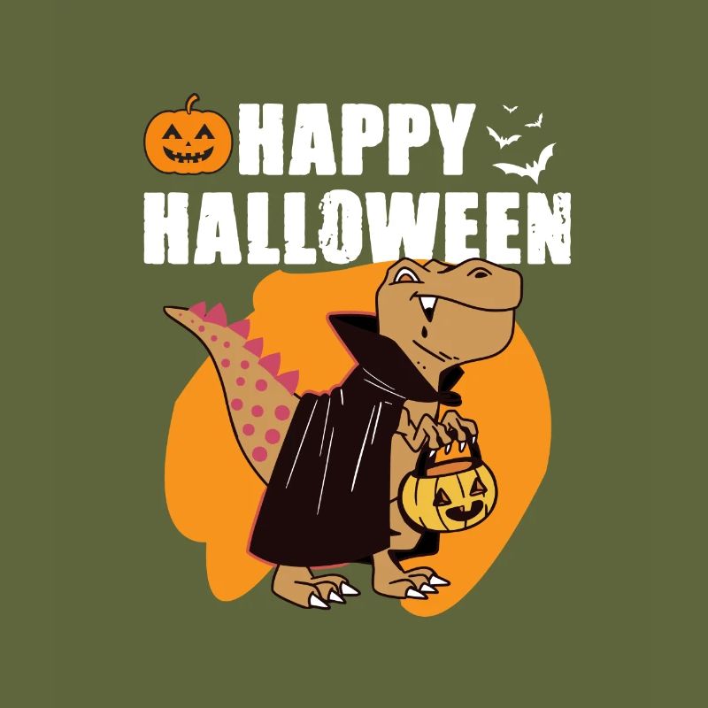Funny Halloween Vampire Dinosaur T-Rex Design