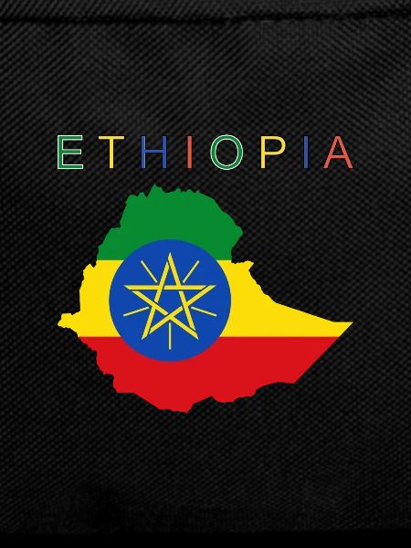 Ethiopia Map Flag