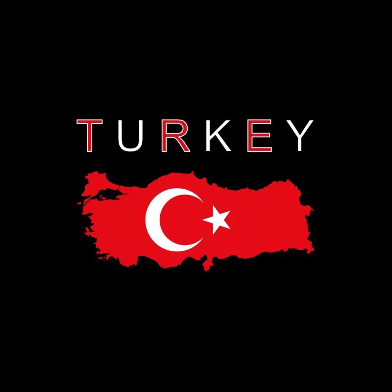 Turkey Map Flag Ankara Istanbul