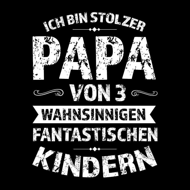 Papa 3 Kinder Papa von 3 Kindern Geschenk
