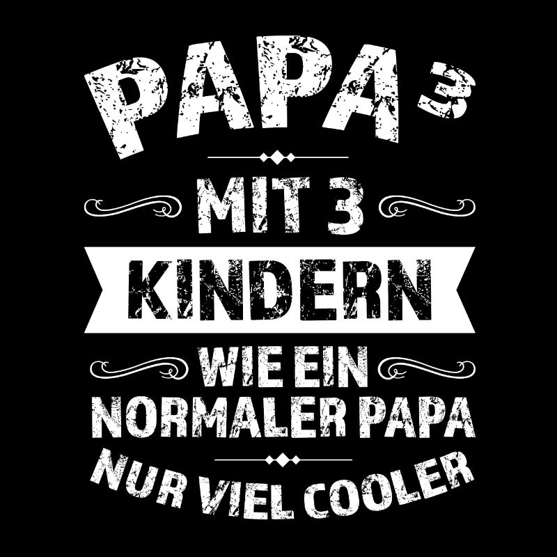 Papa 3 Kinder Papa von 3 Kindern Geschenk