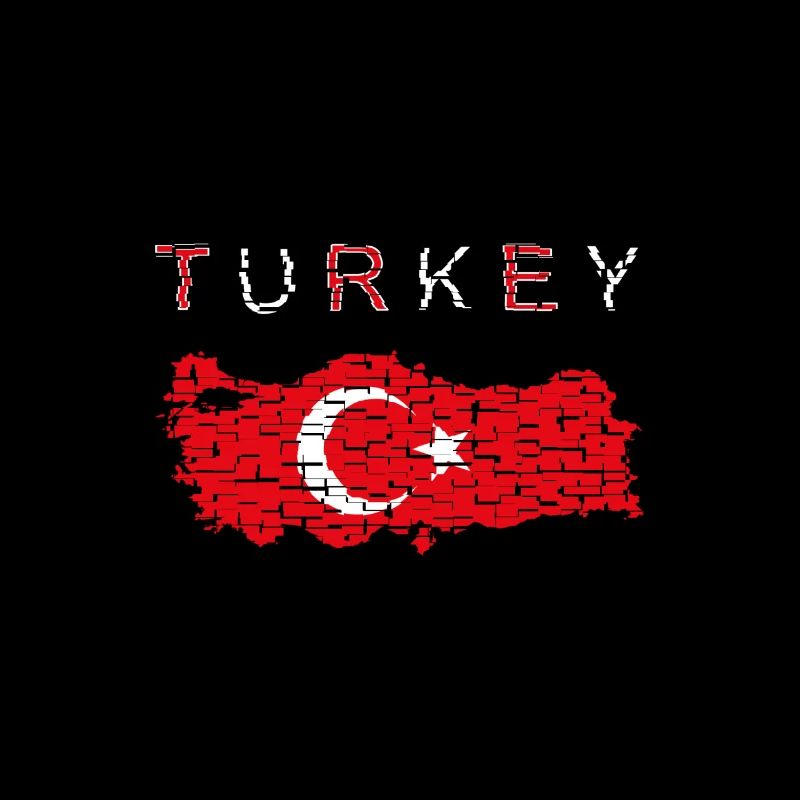Turkey Map Flag