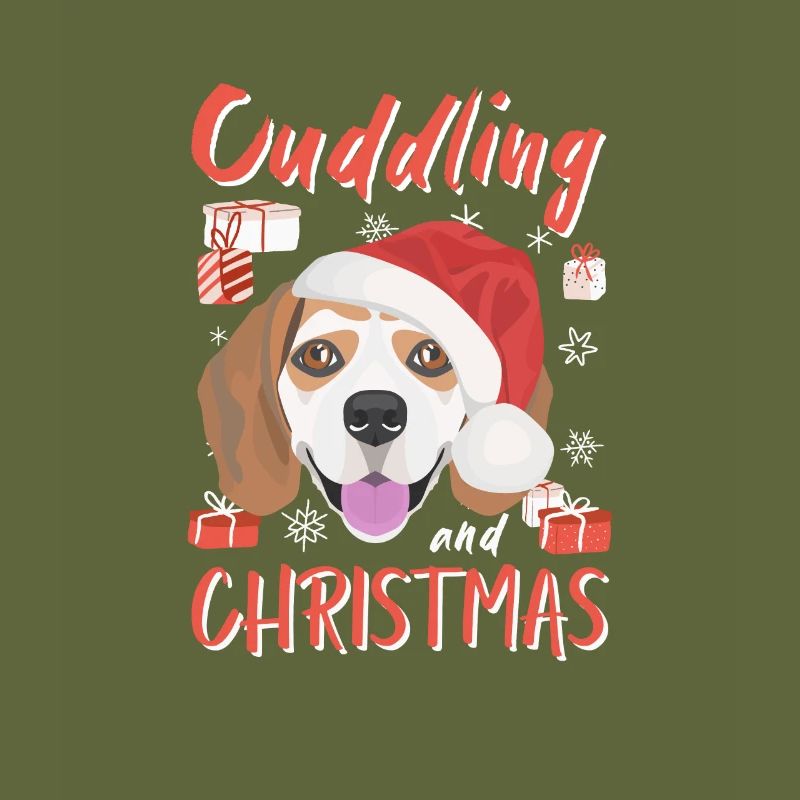 Beagle Merry Christmas
