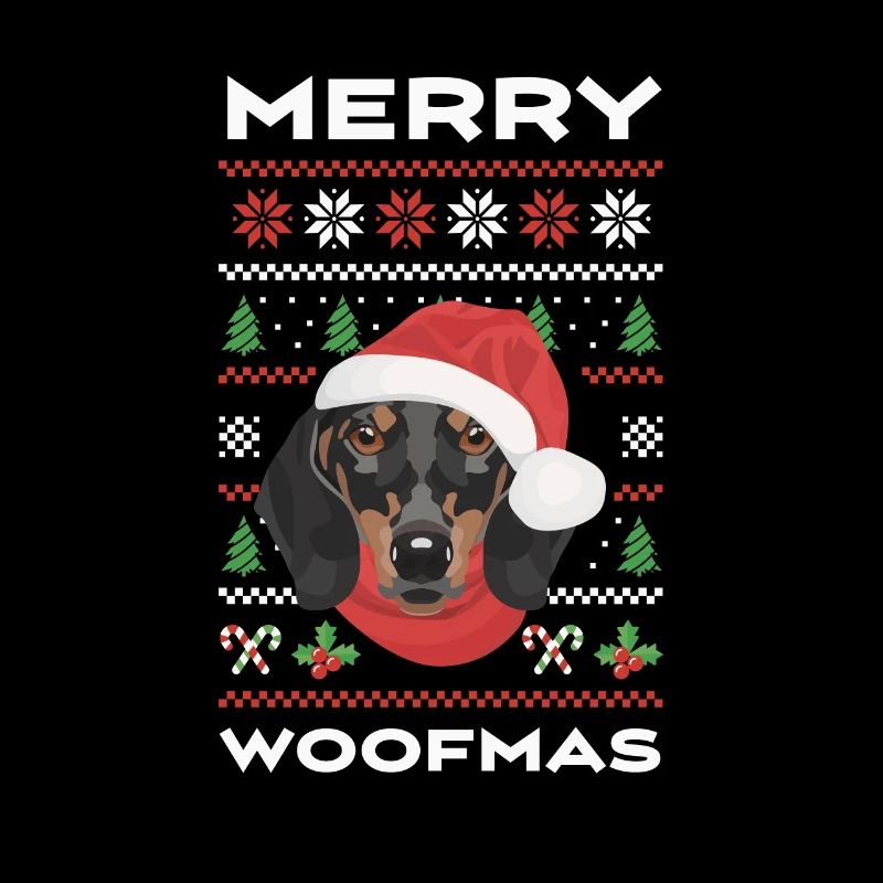 Teckel Joyeux Noël
