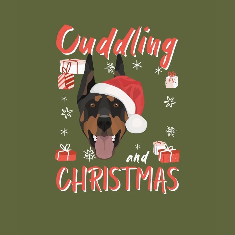 Doberman Joyeux Noël