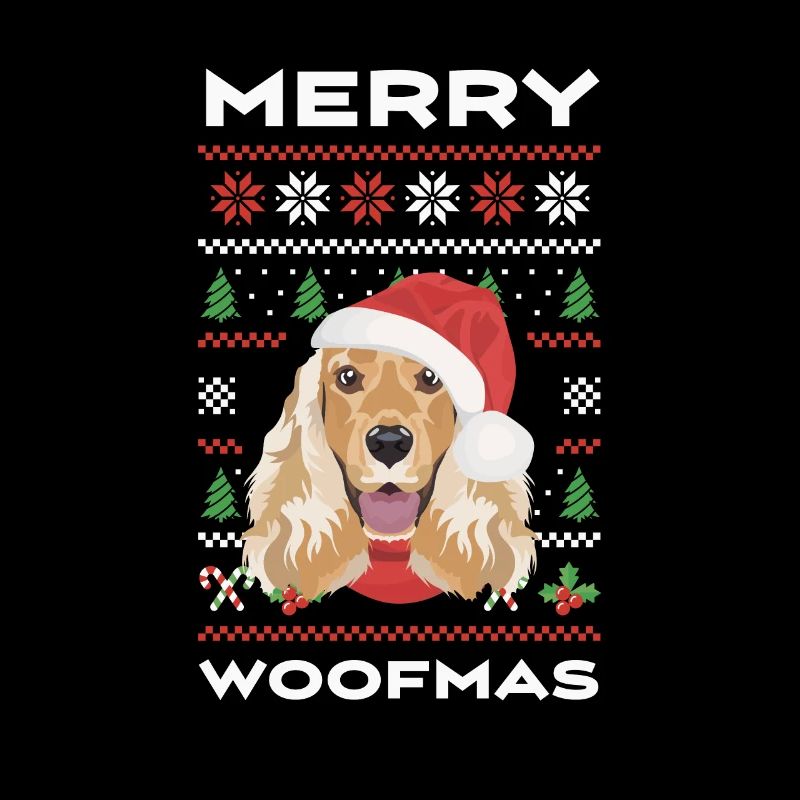 Deutsch Cocker Spaniel Merry Christmas