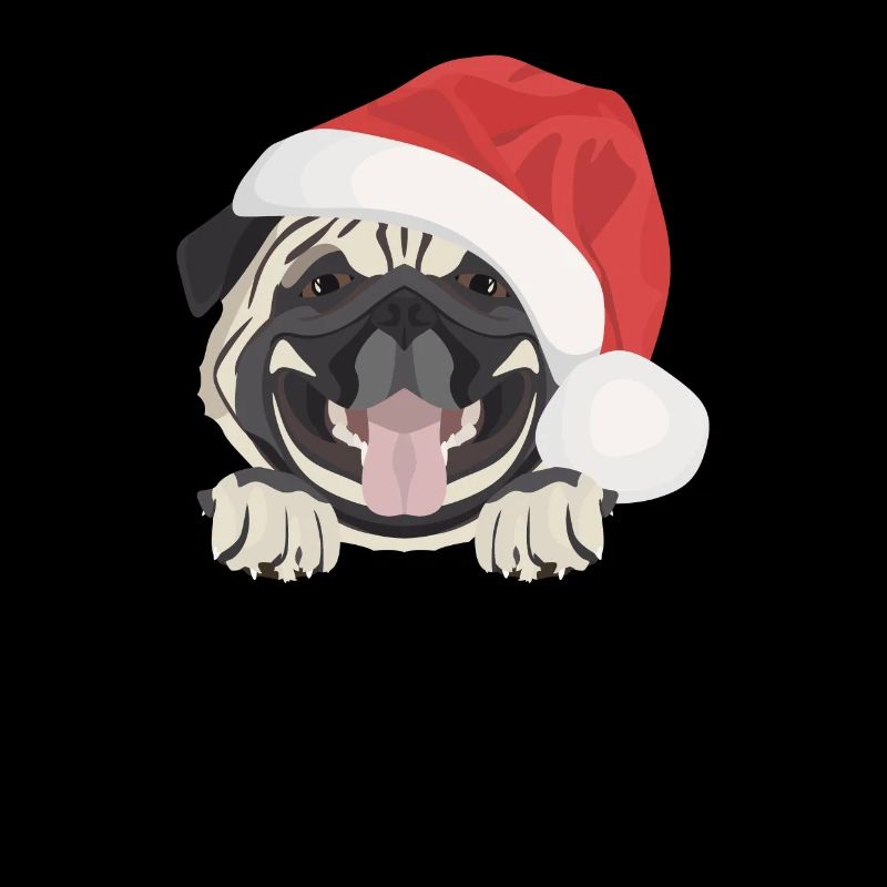 Pug Merry Christmas