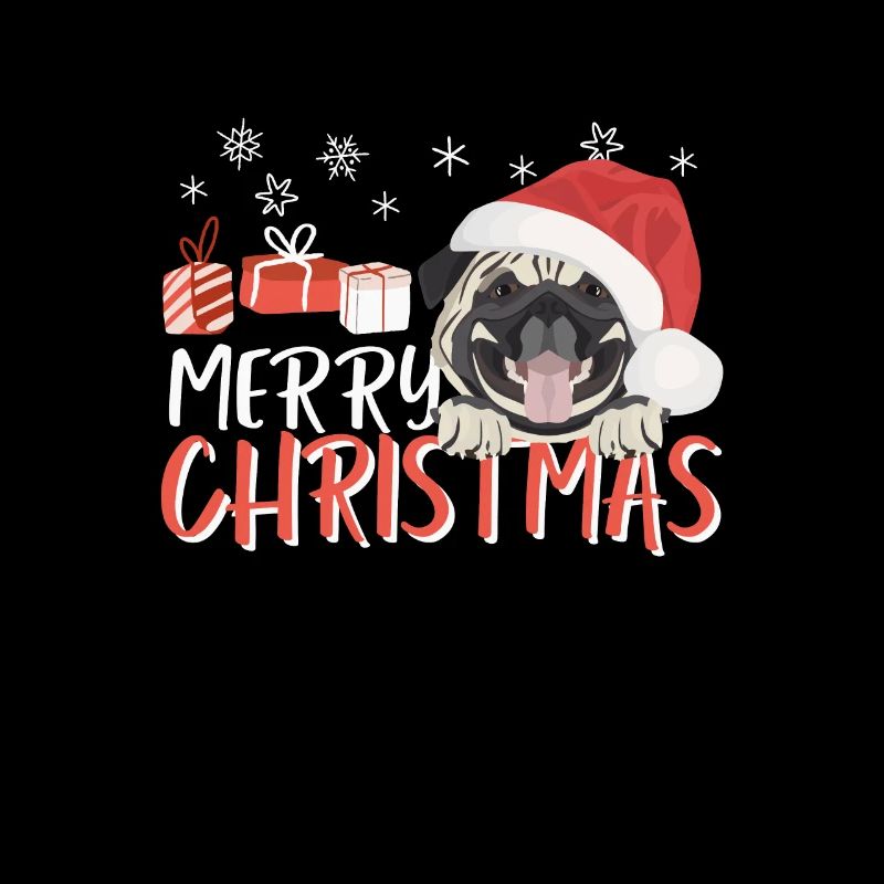 Pug Merry Christmas