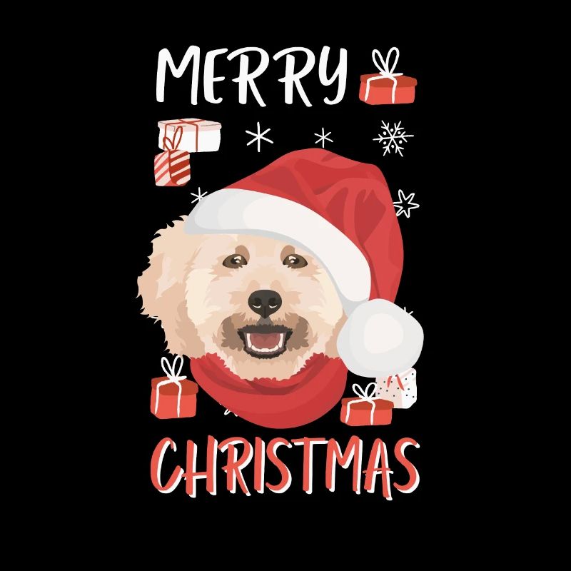 Caniche Joyeux Noël